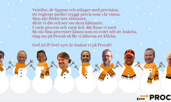 God jul önskar Procab